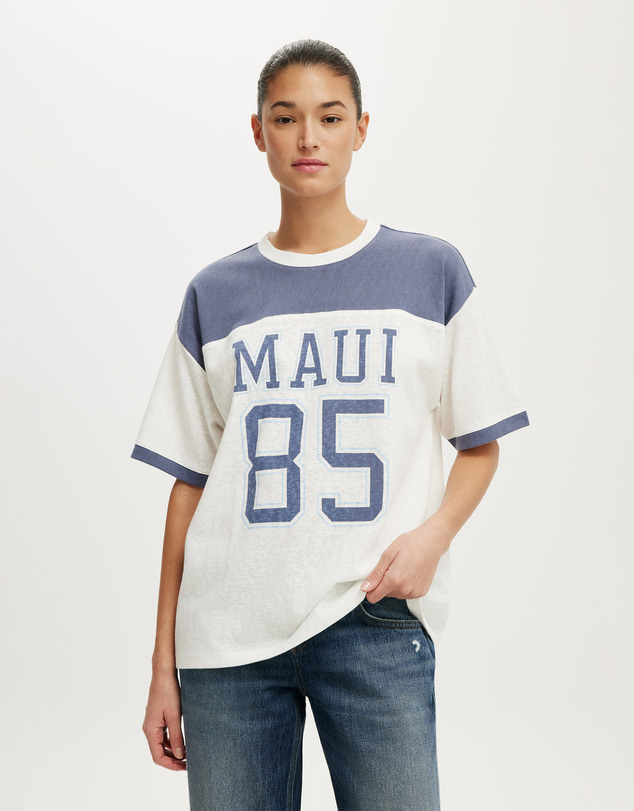 Cotton On - The Ringer Boxy Graphic Tee