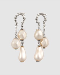 Elli Jewelry - Earrings Stud Pearl Chandelier 925 Sterling Silver