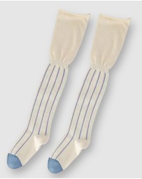 High Heel Jungle - Hi Jinks Over Knee Socks-Ivory
