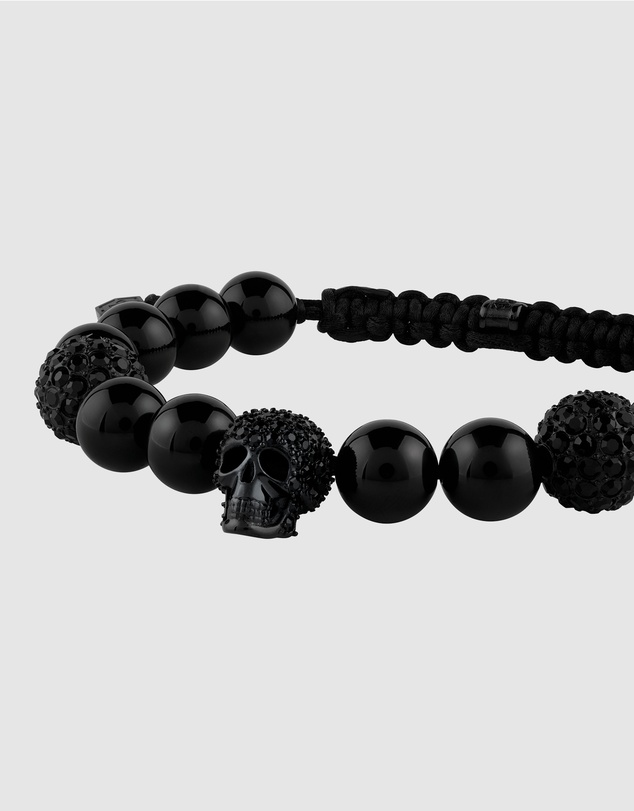 Philipp Plein - PLEIN ELITE IP Black Black Crystals Black Agate bracelet