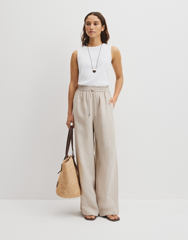 Country Road - Pull-on Linen Pant