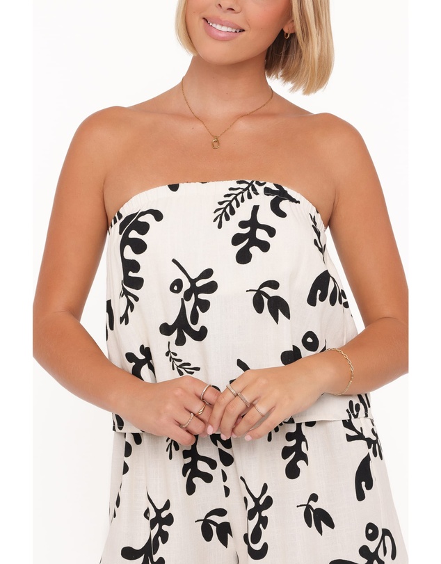 Petal & Pup - Ravenna Playsuit - Cream Black Floral