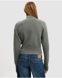 Cotton On - Lotus Cinched Zip Knit