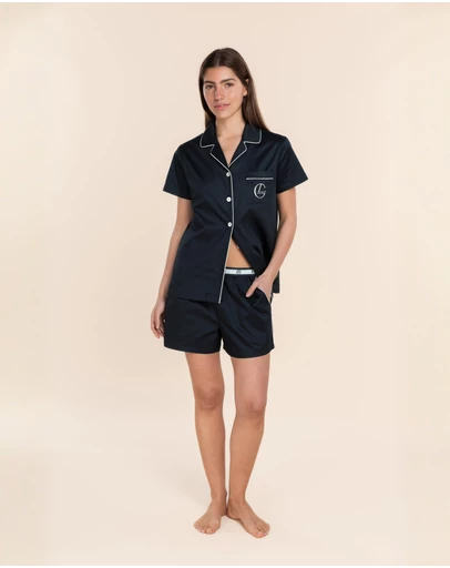 Gingerlilly - Rebecca Judd x Gingerlilly Camilla Cotton Short PJ Set