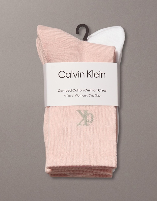Calvin Klein - 4-Pack CK Monogram Crew Socks