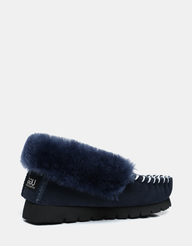 EVERAU - Australian Shepherd Ugg Popo Moccasins Cow Suede Upper Moccasins