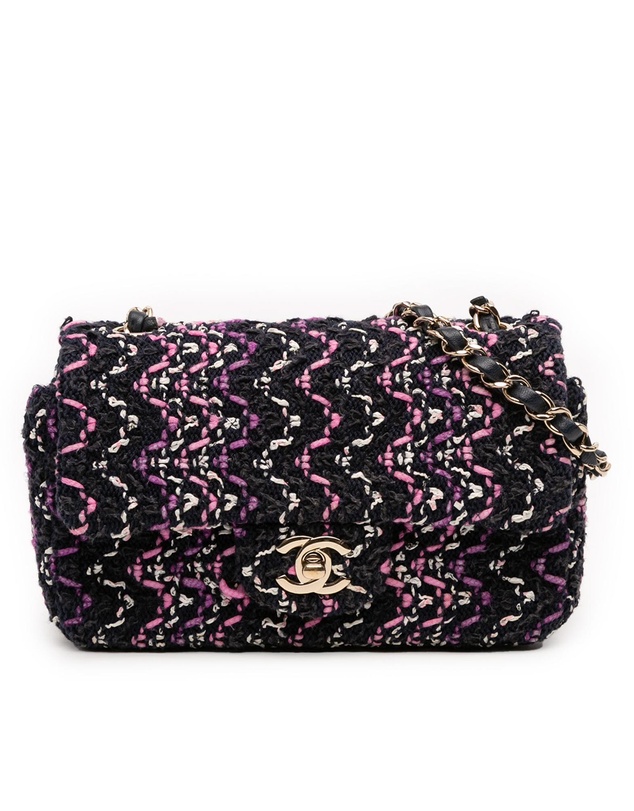 Pre-Loved by Azura Reborn - Pre-Loved Mini Rectangular Classic Multicolor Cotton Stitched Single Flap