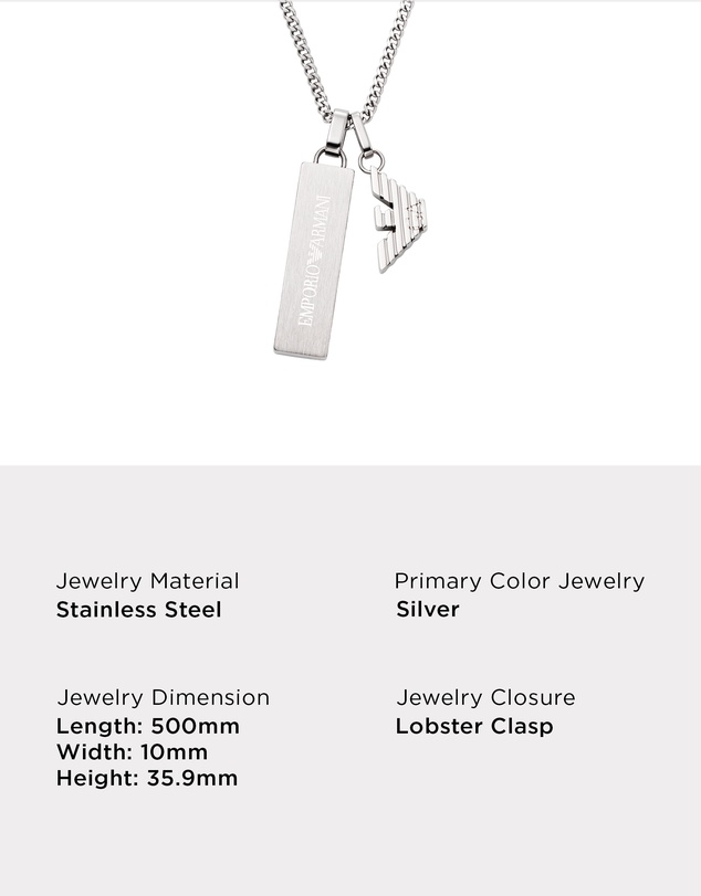 Emporio Armani - Silver Necklace
