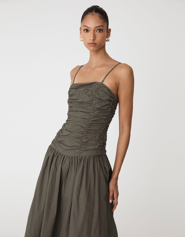 Forcast - Cathy Cotton Modal Midi Dress