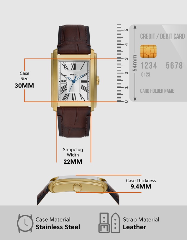 Fossil - Carraway Brown Analogue Watch