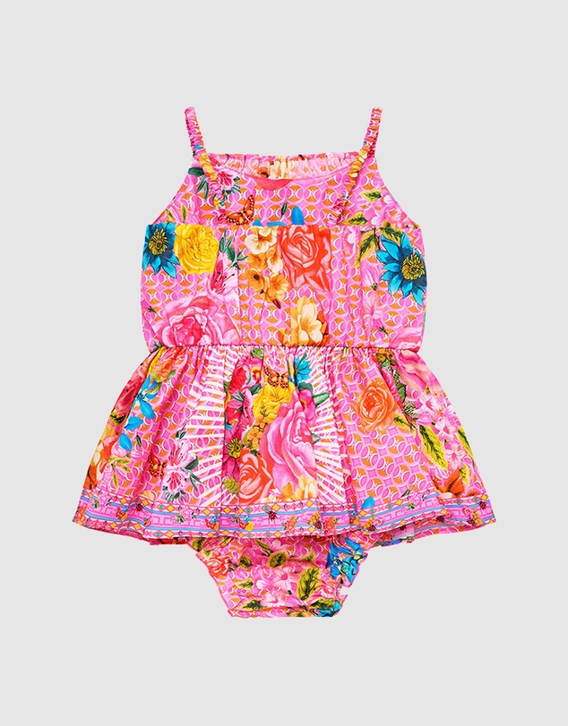 Camilla - Frilled Neck Jump Dress - Babies