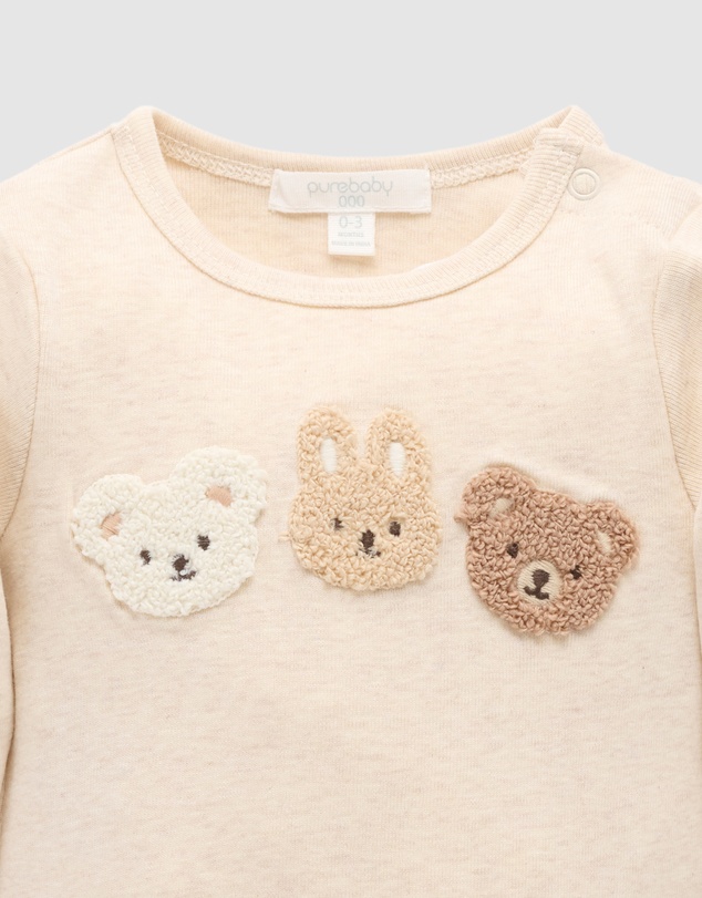 Purebaby - Applique Bodysuit-Kids-Babies