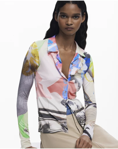 Desigual - Arty print shirt