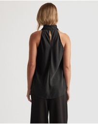 Decjuba - Holly Cowl Neck Halter Top