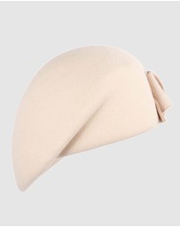 Max Alexander - Winter Beige Felt Beret Hat