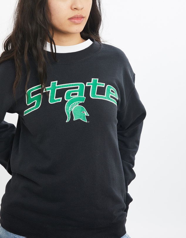 Vintage by The Real Deal - Pre Loved - Vintage 90s NCAA Michigan State Spartans Sweatshirt
