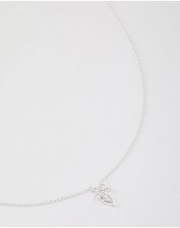 Lovisa - Sterling Silver Cubic Zirconia Stem Necklace