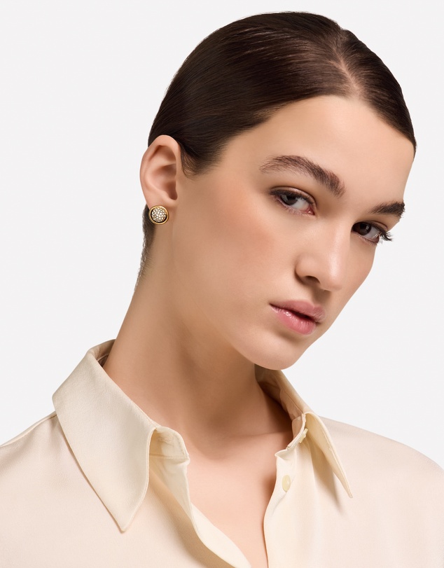 Furla - Furla Miasfera Charms Gold-Tone Stud Earrings