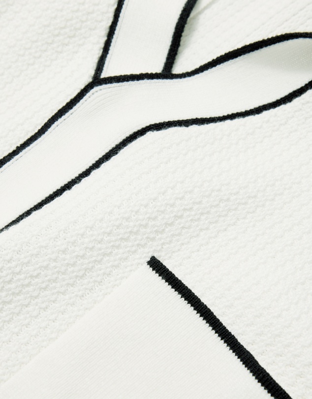 Calibre - Tipped Edge Open Neck Polo Ivory