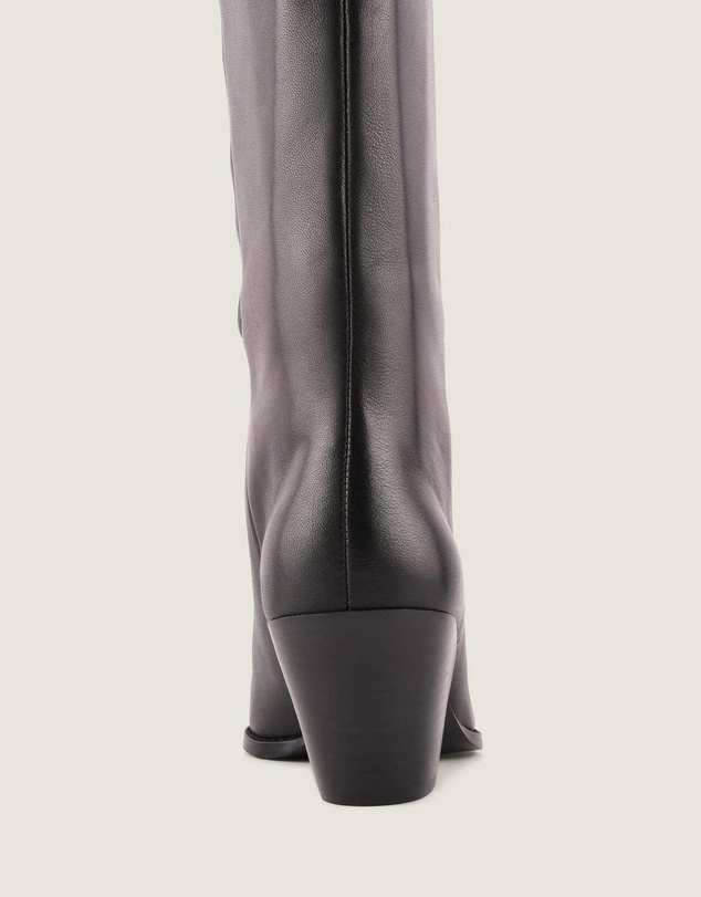Shelly Shen - Flavia Heel Long Boots Black Leather