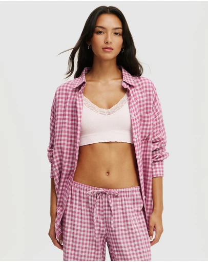 Cotton On Body - Cloud Soft Flannel Oversized Shirt