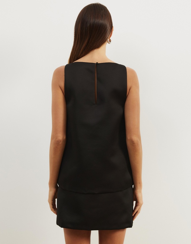 Atmos&Here - Daisy Layered Satin Mini Dress