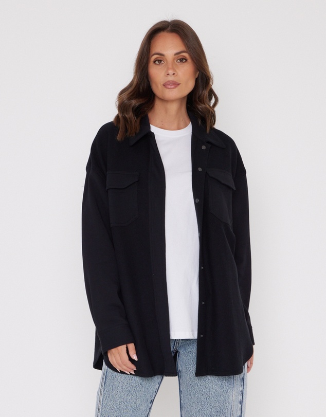 ALEXANDRA - Nelsie Shacket Black