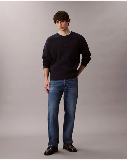 Calvin Klein Jeans - Embossed Monogram Logo Relaxed Sweater