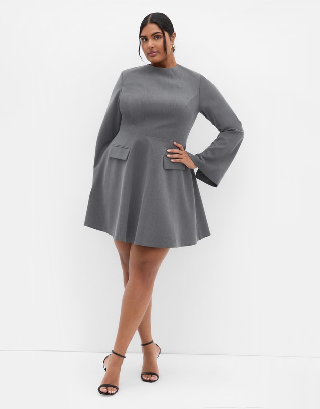City Chic - Dynamic Long Sleeve Dress