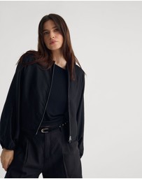 Oxford - Cindy Unlined Bomber Jacket