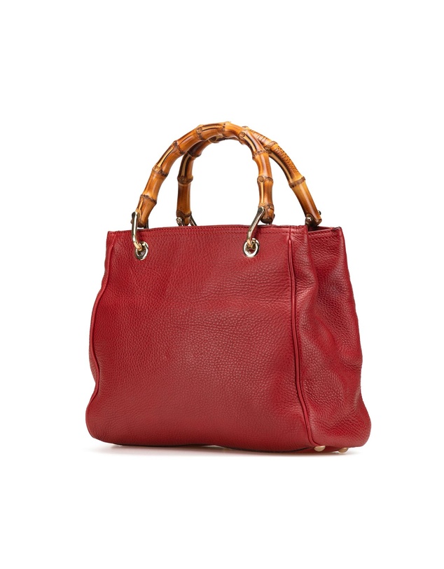 Pre-Loved by Azura Reborn - Pre-Loved Small Calfskin Bamboo Shopper Satchel