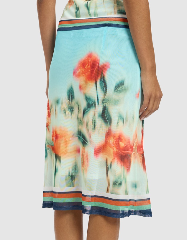 With Harper Lu - Midi Skirt Mesh