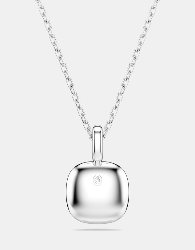 Swarovski - Una Angelic Pendant, Cushion Cut, White, Rhodium Plated