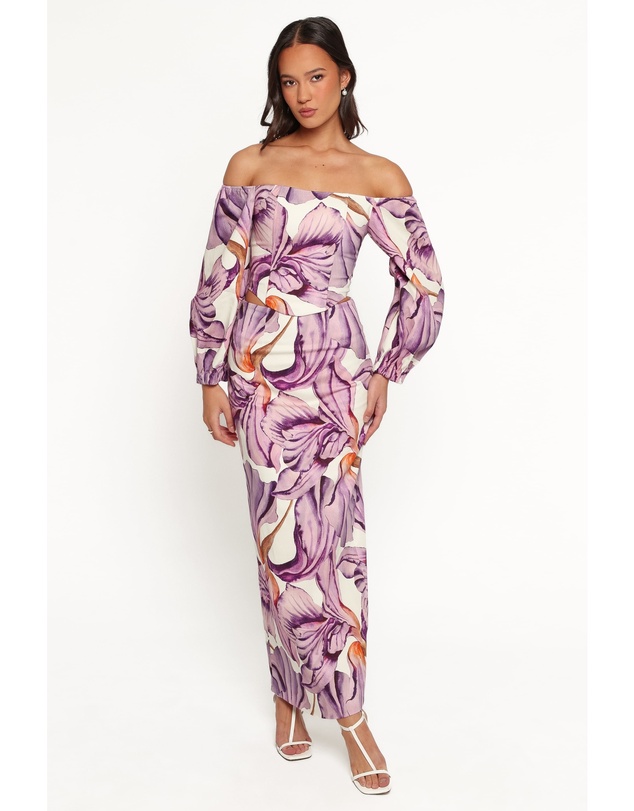 Petal & Pup - Kitty Off Shoulder Top - Orchid Floral