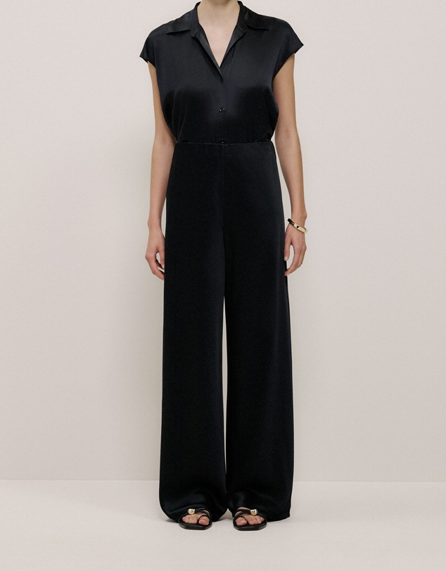 Trenery - Satin Bias Cut Pant in Black