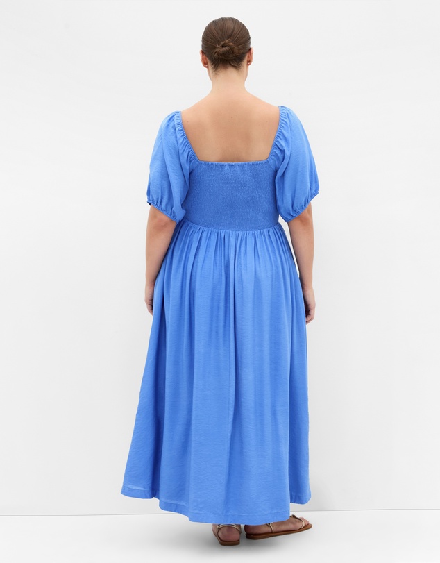 City Chic - Plus size Villa Roma Tie Front Dress - ocean blue