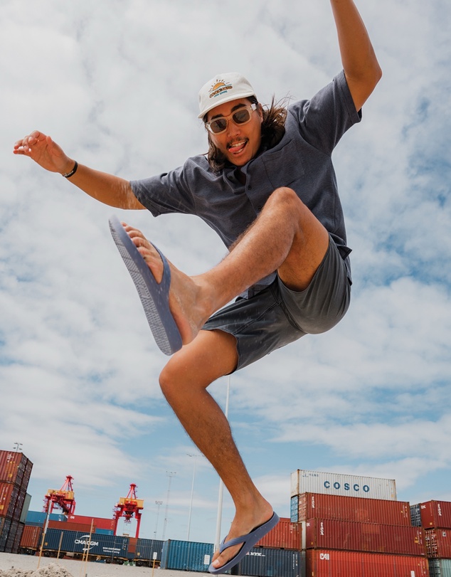 Tolu Australia - Blue Thongs With Arch Support