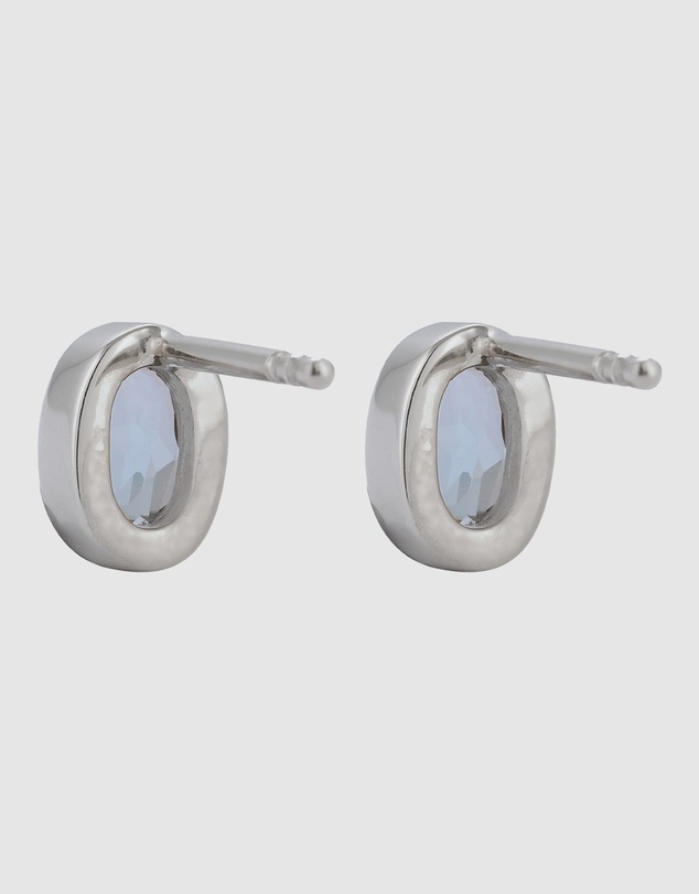 Elli Jewelry - Topaz Stud Earrings in 925 Silver