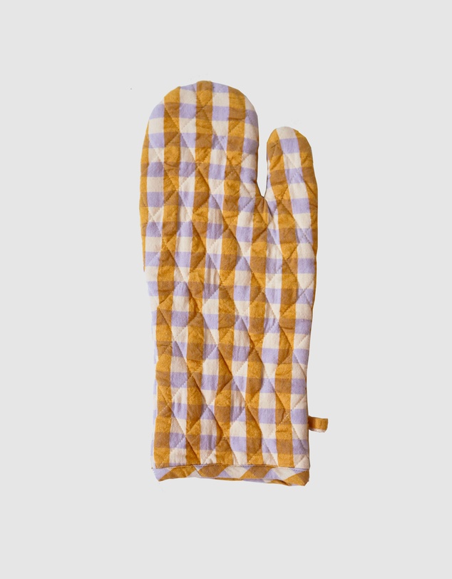 Mosey Me - Mango Seersucker Oven Mitt