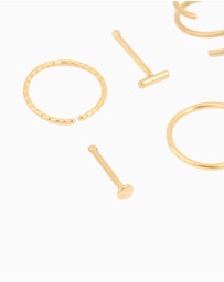 Lovisa - Surgical Steel Nose Stud & Ring Piercing Pack