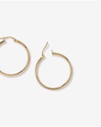 Michael Hill - 29mm Round Hoop Earrings in 10kt Yellow Gold