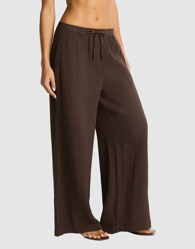 Sea Level Australia - Sunset Beach Pant Espresso INDENT