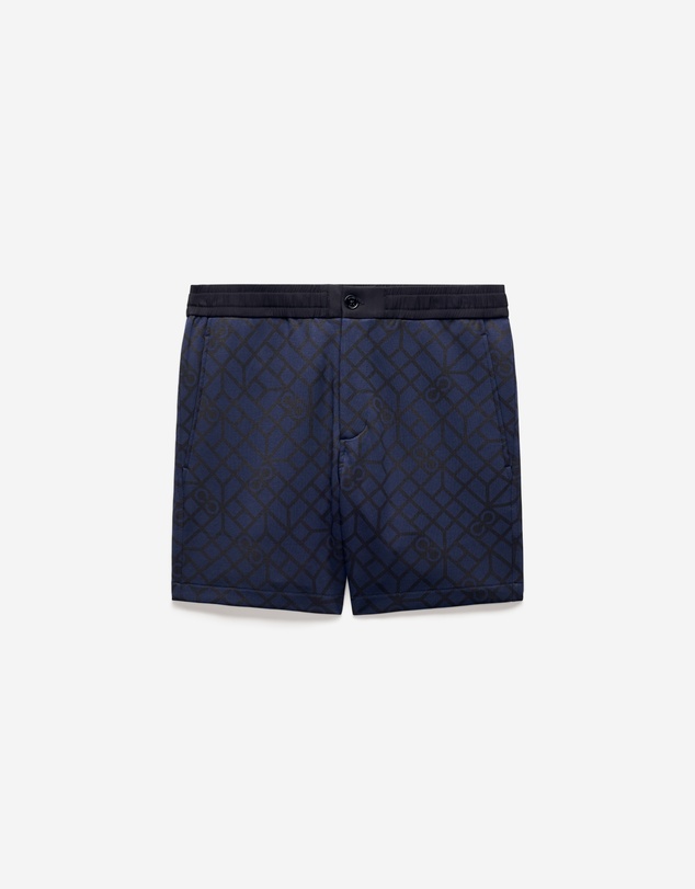 Calibre - Monogram Print Sweatshorts Mid Blue