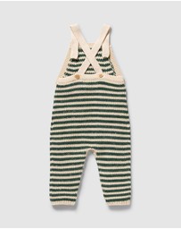 Wilson & Frenchy - Organic Knitted Stripe Overalls - Babies