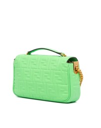 Pre-Loved by Azura Reborn - Pre-Loved Zucca Embossed Leather Chain Midi Baguette