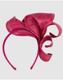 Max Alexander - Large Red Sinamay Racing Fascinator