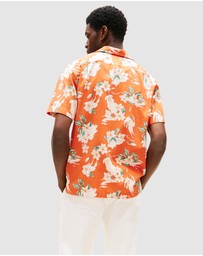 Tommy Hilfiger - Lightweight Regular Fit Floral Short Sleeve Shirt