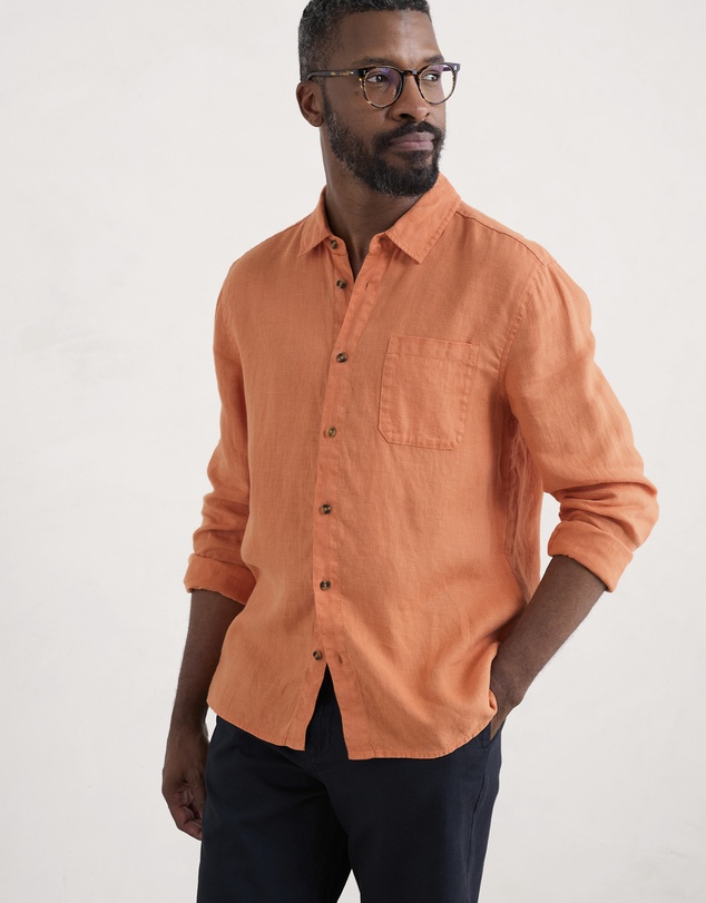 Seasalt - Seasalt Cornwall Orange Curator Shirt