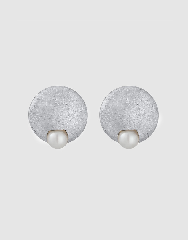 Elli Jewelry - Earrings Elegant Cultured Freshwater White Pearls 925 Sterling Silver
