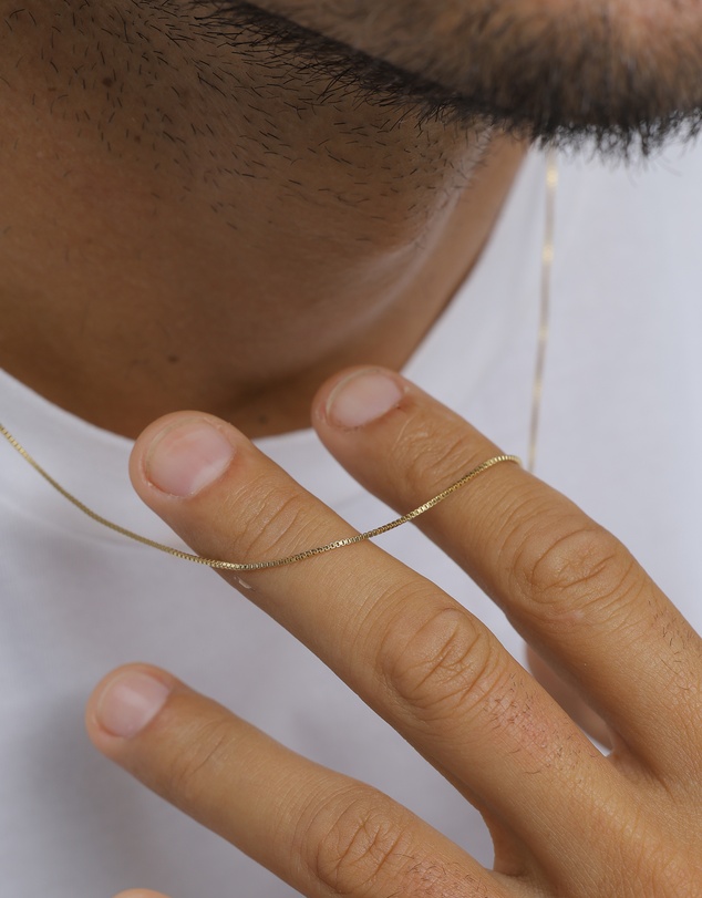 Kuzzoi - ICONIC EXCLUSIVE - Classic Box Chain Necklace in Gold-Plated 925 Sterling Silver
